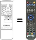 Replacement remote control Clatronic CTV204
